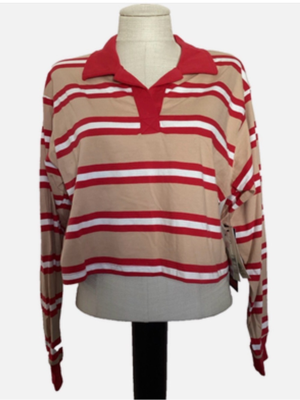 Stranger Things WSQK Cropped Flannel and Rugby Polo From No Boundaries. Size L